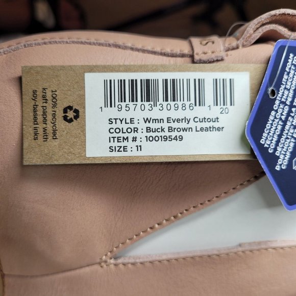 TOMS Womens Everly Cutout Boot Bootie Size 11 Buck Brown Leather - Picture 10 of 11